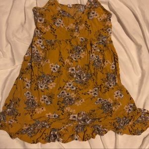 yellow floral dress